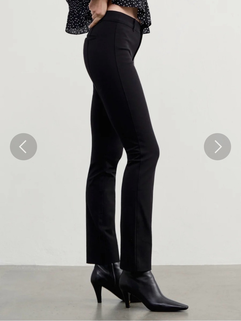 AYR The Daily Dose Black Zip Front Ankle Pants Size 27